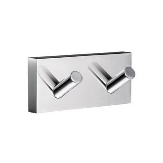 Smedbo RK356 3 1/2 in. Double Towel Hook in Polished Chrome from the House Collection